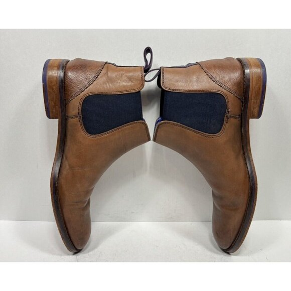 Ted Baker London Camroon Chelsea Boot Brown Leather Mens Size 8.5 Shoes - Picture 5 of 8